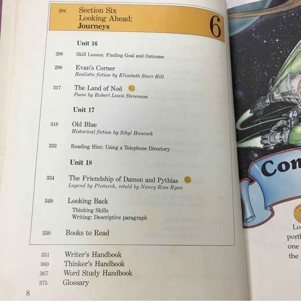 VINTAGE 1989 On Parade Book Classroom Reading Level 8 Schoolbook Homeschooling